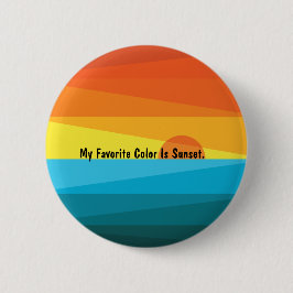 Schöne Sonnenuntergänge und Meereswellen Button