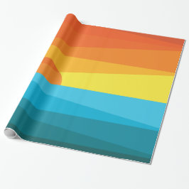 Schöne Sonnenuntergänge und Meereswellen Geschenkpapier