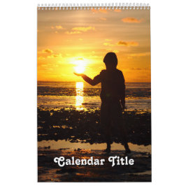 Schöne Sonnenuntergänge und motivierend Zitate Kalender