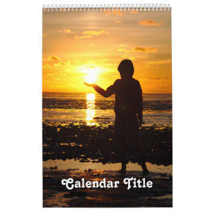 Schöne Sonnenuntergänge und motivierend Zitate Kalender