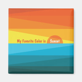 Schöne Sonnenuntergangsfarben Magnet