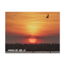 Schöne Sonnenuntergangsfarben - Marina Del Rey, CA