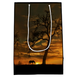 Schöne Southwestern Horse Geschenktasche Mittlere Geschenktüte