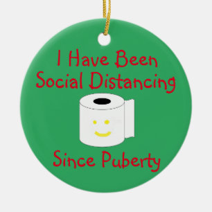Schöne soziale Distanz Keramik Ornament