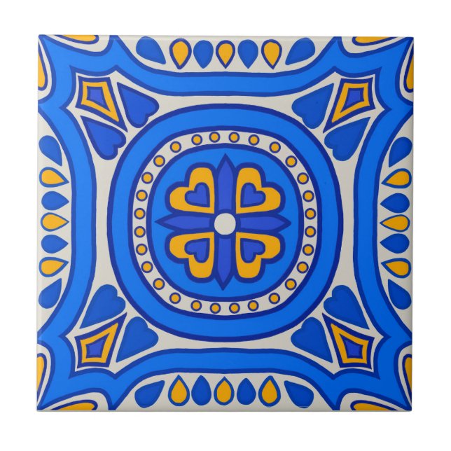 Schöne Spanische Tile Fliese (Vorderseite)