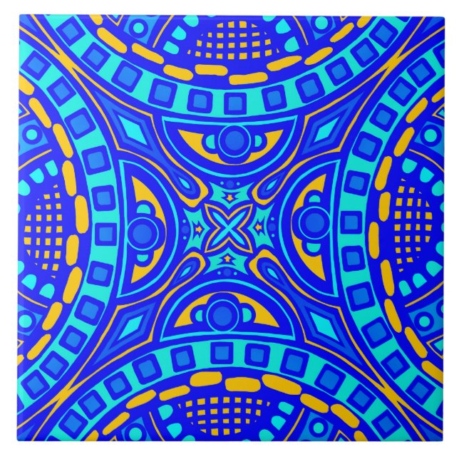 Schöne Spanische Tile Fliese (Vorderseite)