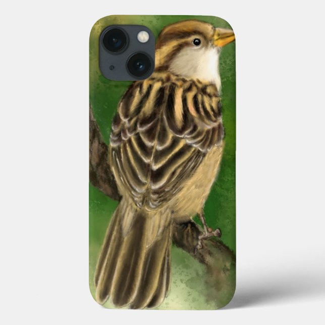 Schöne Sparrow iPhone Case (Rückseite)