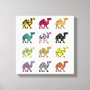 Schöne Spaßkamelkunst Leinwanddruck