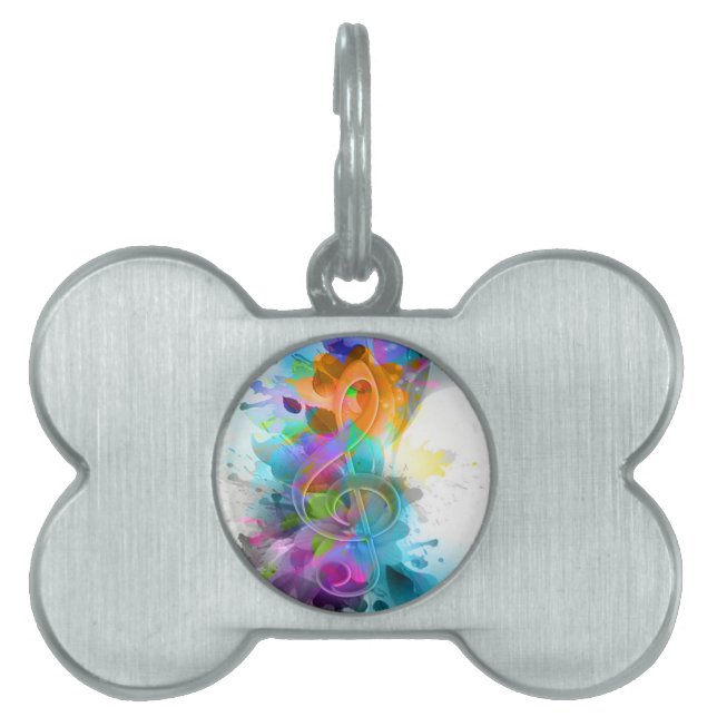 Schöne Spritzer Musiknote Tiermarke (Vorderseite)