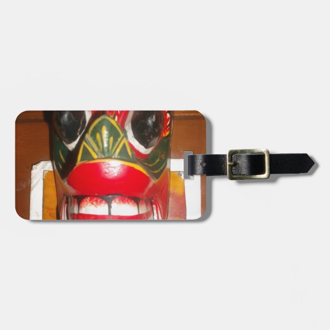 Schöne sri-lankische Kunst der traditionellen Feue Gepäckanhänger (Vorderseite horizontal)