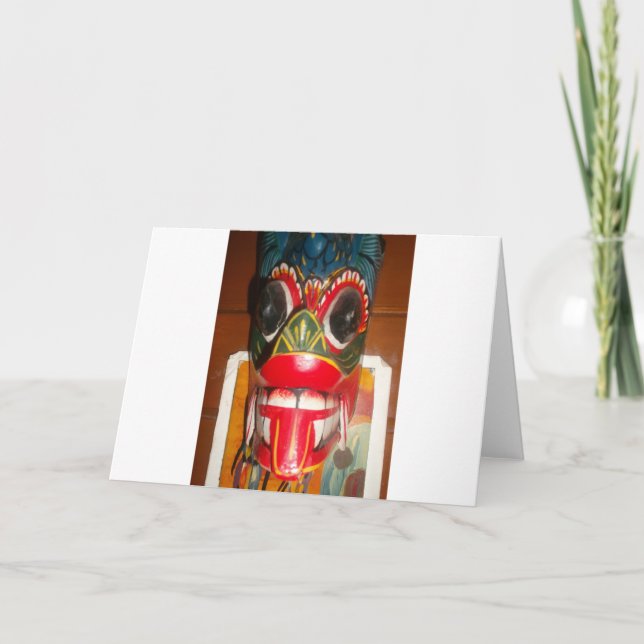Schöne sri-lankische Kunst der traditionellen Feue Karte (Vorderseite)