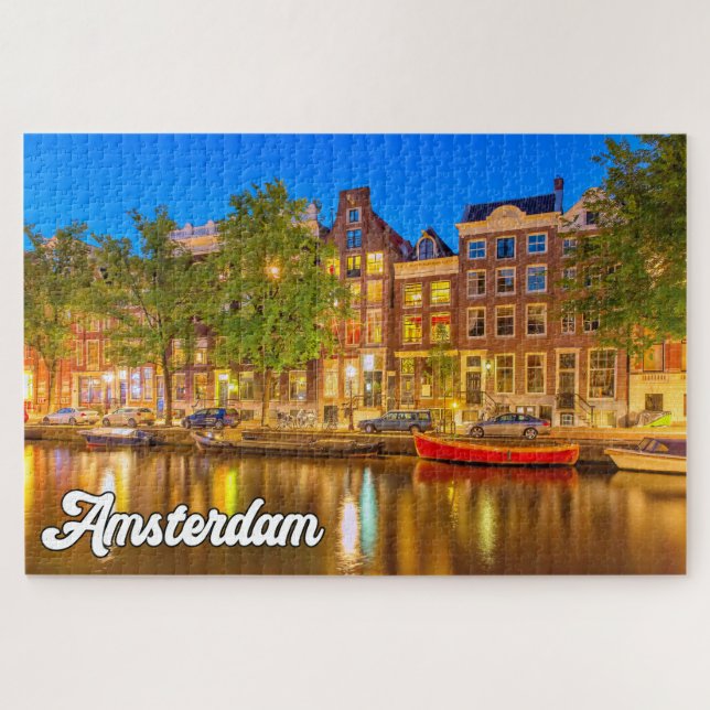 Schöne Stadt Amsterdam, Niederlande (Horizontal)