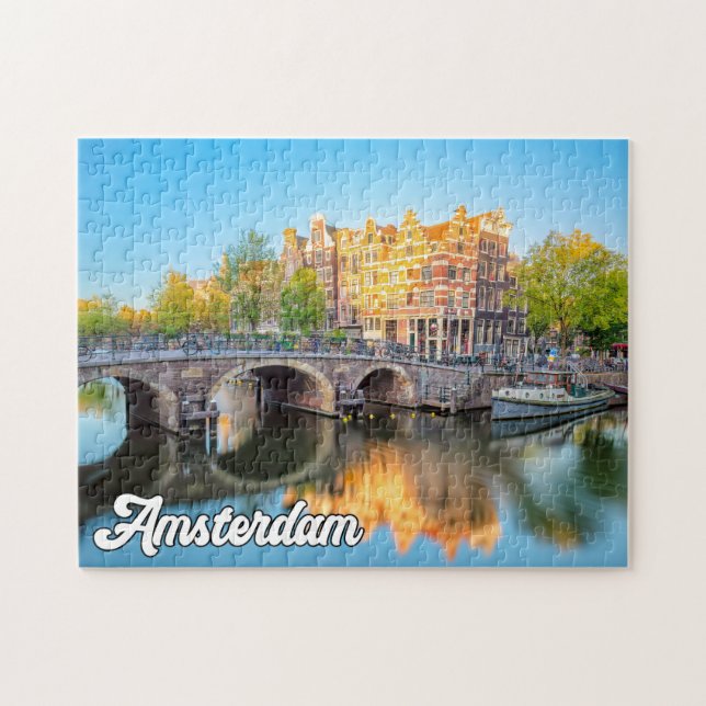 Schöne Stadt Amsterdam, Niederlande (Horizontal)