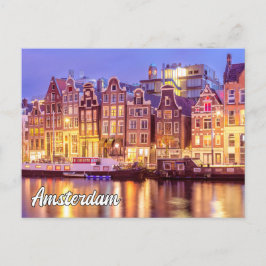 Schöne Stadt Amsterdam, Niederlande Postkarte