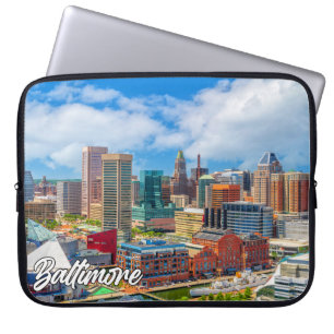 Schöne Stadt Baltimore, Maryland, USA Laptopschutzhülle