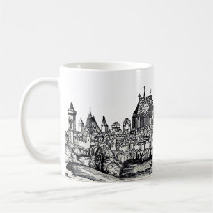 Schöne Stadt in Frankreich am Mittelmeer Kaffeetasse