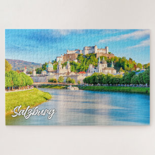Schöne Stadt Salzburg, Österreich