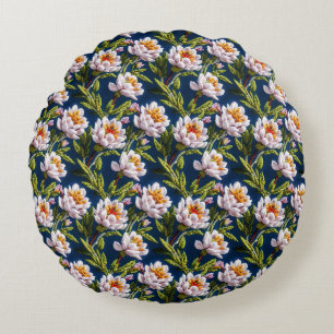 Schöne Stickereien Blume Rundes Kissen