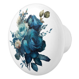 Schöne Stile Aquamariner Rose Keramikknauf