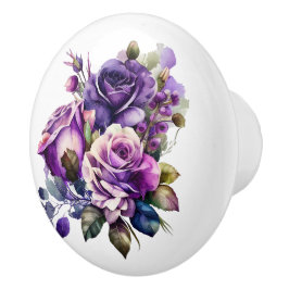Schöne Stile Lila Rose Keramikknauf