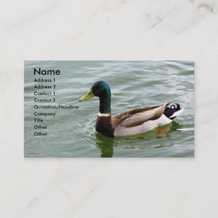 Schöne Stockenten-Ente Visitenkarte