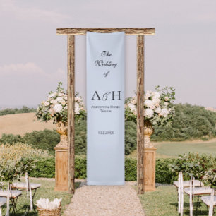 Schöne Stoff-Hochzeits-Willkommensbanner - Lavende Banner