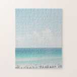 Schöne Strandfotografie Cool Blue Ocean Skies<br><div class="desc">Ein lustiges Foto,  das einen Tag am Strand mit hellblauem Himmel und türkisfarbenem Wasser darstellt.</div>
