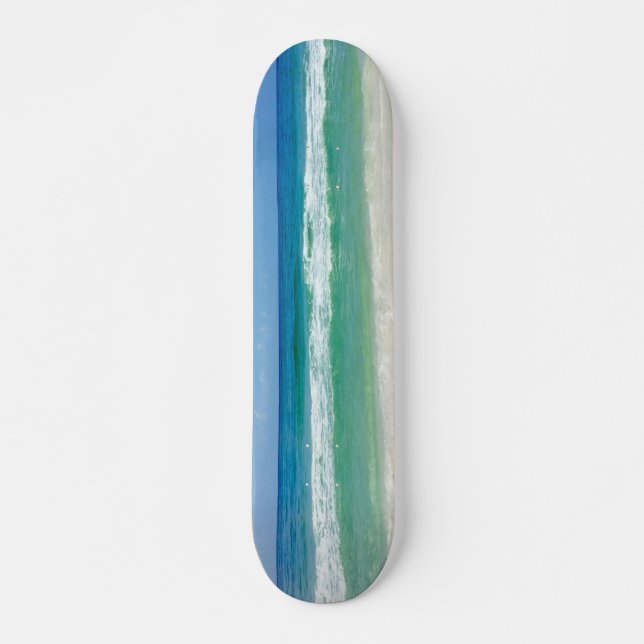 Schöne Strandfotografie Meereswellen Skateboard (Vorne)