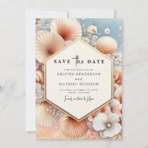 Schöne Strandhochzeit Save The Date