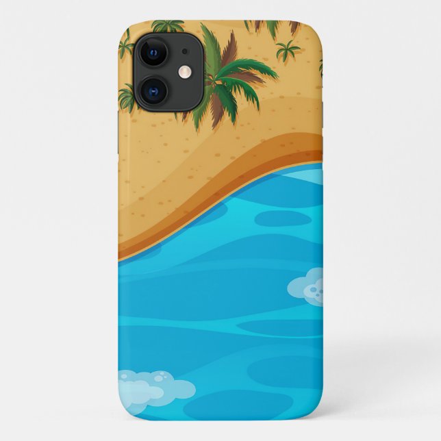 Schöne Strandlandschaft Case-Mate iPhone Hülle (Rückseite)
