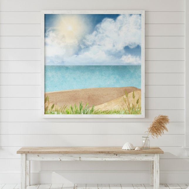 Schöne Strandlandschaft Poster (Von Creator hochgeladen)