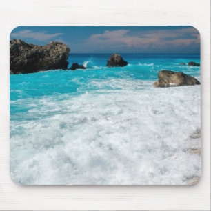 Schöne Strandwasser-Surf-Aloha-Hawaiianische Hochz Mousepad