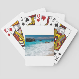 Schöne Strandwasser-Surf-Aloha Hawaiianische Hochz Spielkarten