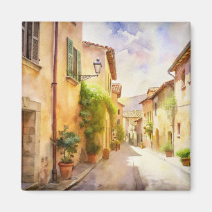Schöne Straße in der Provence. Magnet