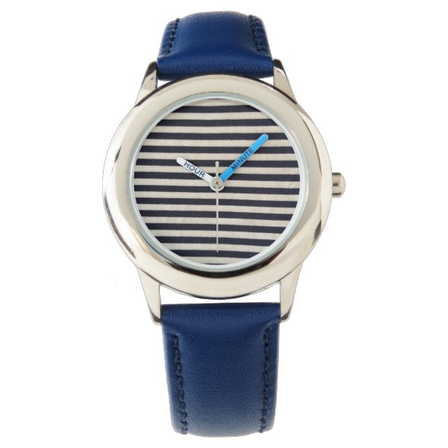 Schöne Streifen Armbanduhr (Vorderseite)