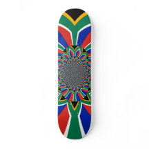 Schöne Südafrika-Flagge Skateboard