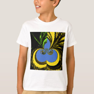 Schöne Südafrikanisch Gelb und Blau Kunst T-Shirt