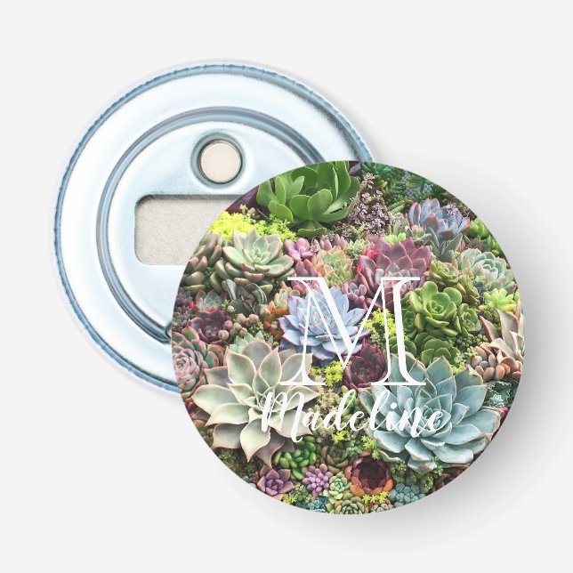 Schöne Sukkulturen Flaschenöffner (Vorderseite)