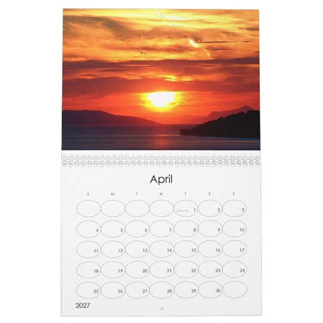 Schöne Sunset Fotos Kalender (Apr 2027)