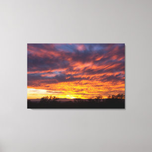 Schöne Sunset Leinwand Triptych Kunst