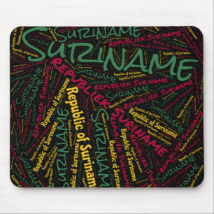 Schöne Suriname Flag Farben Patriotic Mousepad