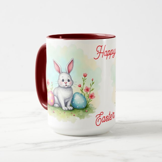 Schöne süße Osterhasen-Sammlung Tasse (Vorderseite Links)