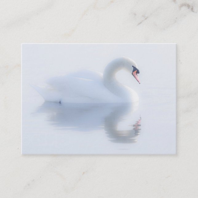 Schöne Swan-Visitenkarte Visitenkarte (Vorderseite)