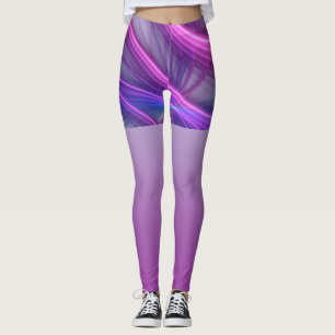 Schöne Swing Moderne Abstrakte Fractal Art Pink Leggings