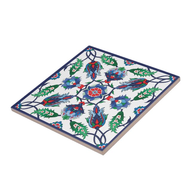 💙 Schöne symmetrische Iznik türkische Fliesen (Seite)