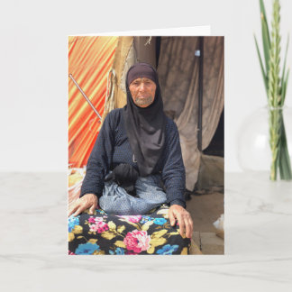 Schöne syrische Frau Karte