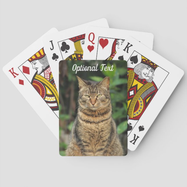 Schöne Tabby Cat Spielkarten (Rückseite)