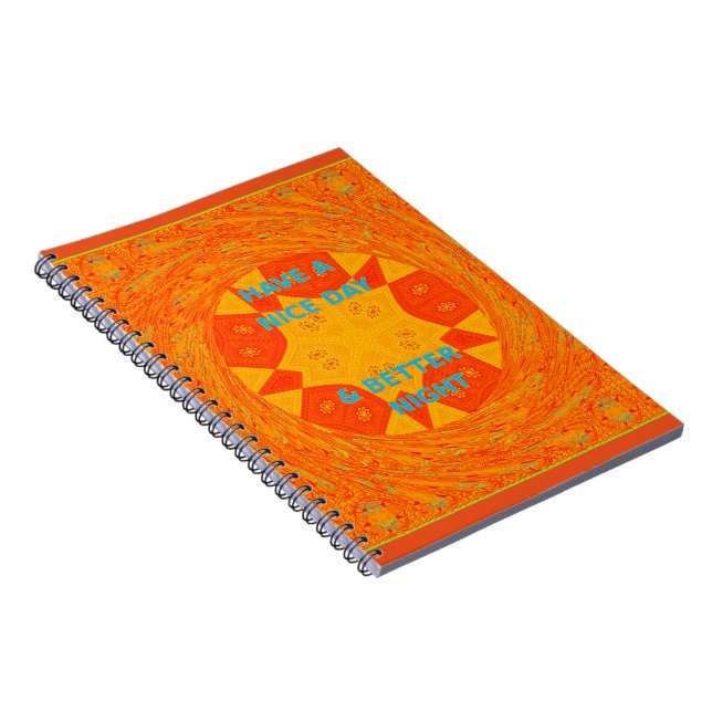 Schöne Tage- und Nachtkunst Notizblock (Rechte Seite)