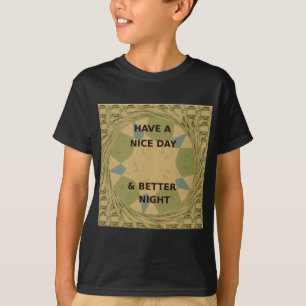 Schöne Tage- und Nachtkunst T-Shirt