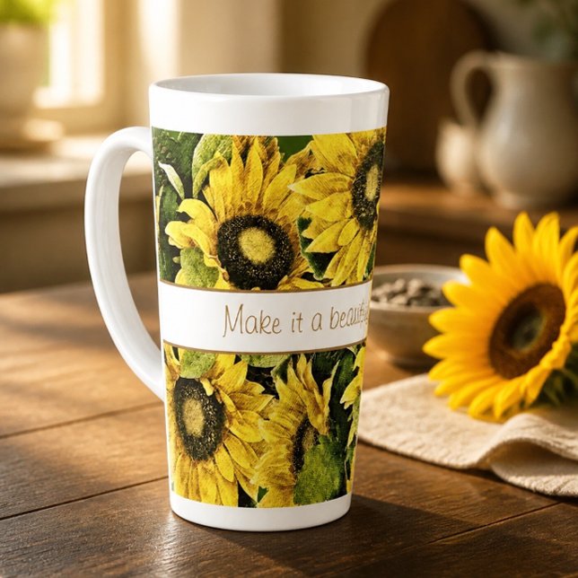 Schöne Tagessonne Latte Tasse (Von Creator hochgeladen)